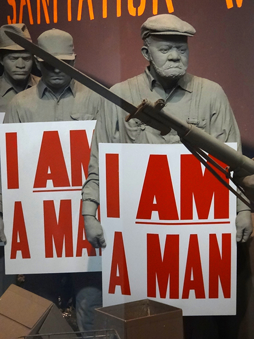 sanitation workers strike sign