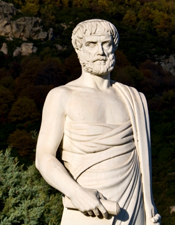 A statue of Aristotle