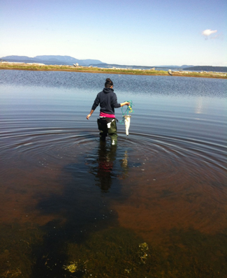 Western student on San Juan Island
