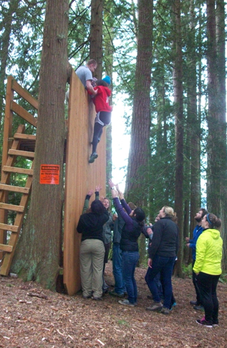 Spring Block ropes course