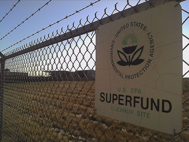 superfund site sign