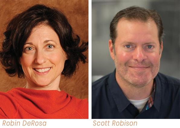 Portraits of Robin DeRosa and Scott Robison